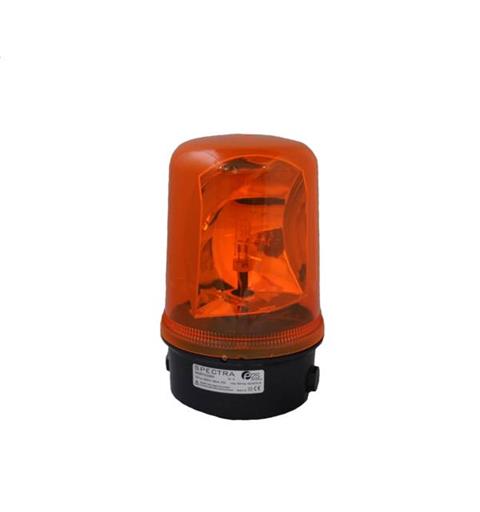 Rotating Beacon B400RTH  24vDC 2:AMBER 35w Halogen G6.35/GY6.35 IP65